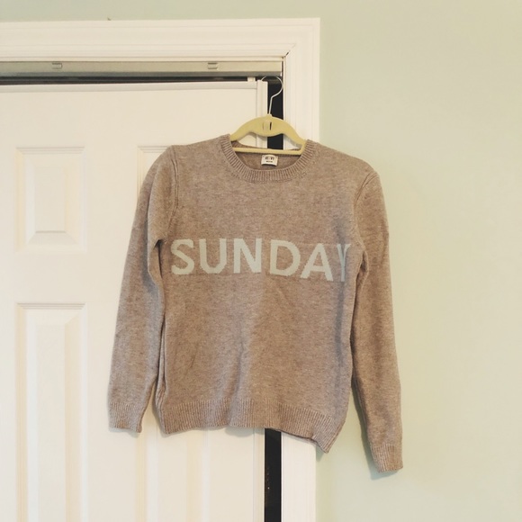 Sunday Funday Sweater in Gray and Blue - Picture 4 of 4